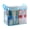 Blue, variant on Guodhu Portable Waterproof Clear Storage Bag with Zipper, Foldable High-Capacity Plastic Organizer for School Supplies Seasonal Clothes, Reusable Moving Tote with Handle,transparent storage bag(A)