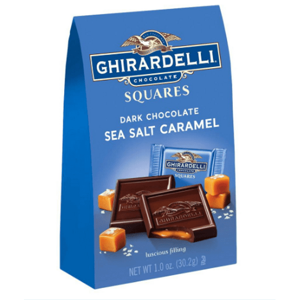 (8 Pack) Ghirardelli Chocolate Dark Squares, Sea Salt ...