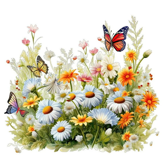 PFDDRW Butterfly Flower Toilet Seat Stickers Toilet Lid Decals Diy Removable Sticker (A)