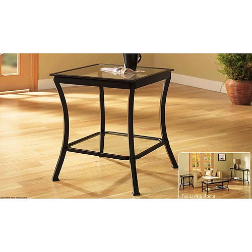 Mendocino Side & End Table Metal & Glass Walmart