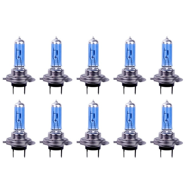 Phare LED H7 12V 55W 1320-2000LM ampoule halogène Super brillante (bleu) 10 pièces