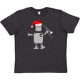 thumbnail image 3 of Inktastic Trombone Santa Hat Robot Youth T-Shirt, 3 of 5