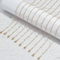 thumbnail image 7 of 10 Pcs 304 Stainless Steel Satellite Chain Necklaces 17.7 inch(45cm) Long Golden Jewelry Making Chains Link Cable Chains with Lobster Clasp for Women Jewelry Making for making, 7 of 7