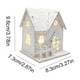 thumbnail image 3 of Casas de Pueblo Navideñas de Madera con Iluminación Led, Decoración de Escritorio con Nieve Invernal | Decoración Navideña Artesanal de Estilo Europeo para El Hogar, La Oficina, La Mesa o La Estanter, 3 of 5