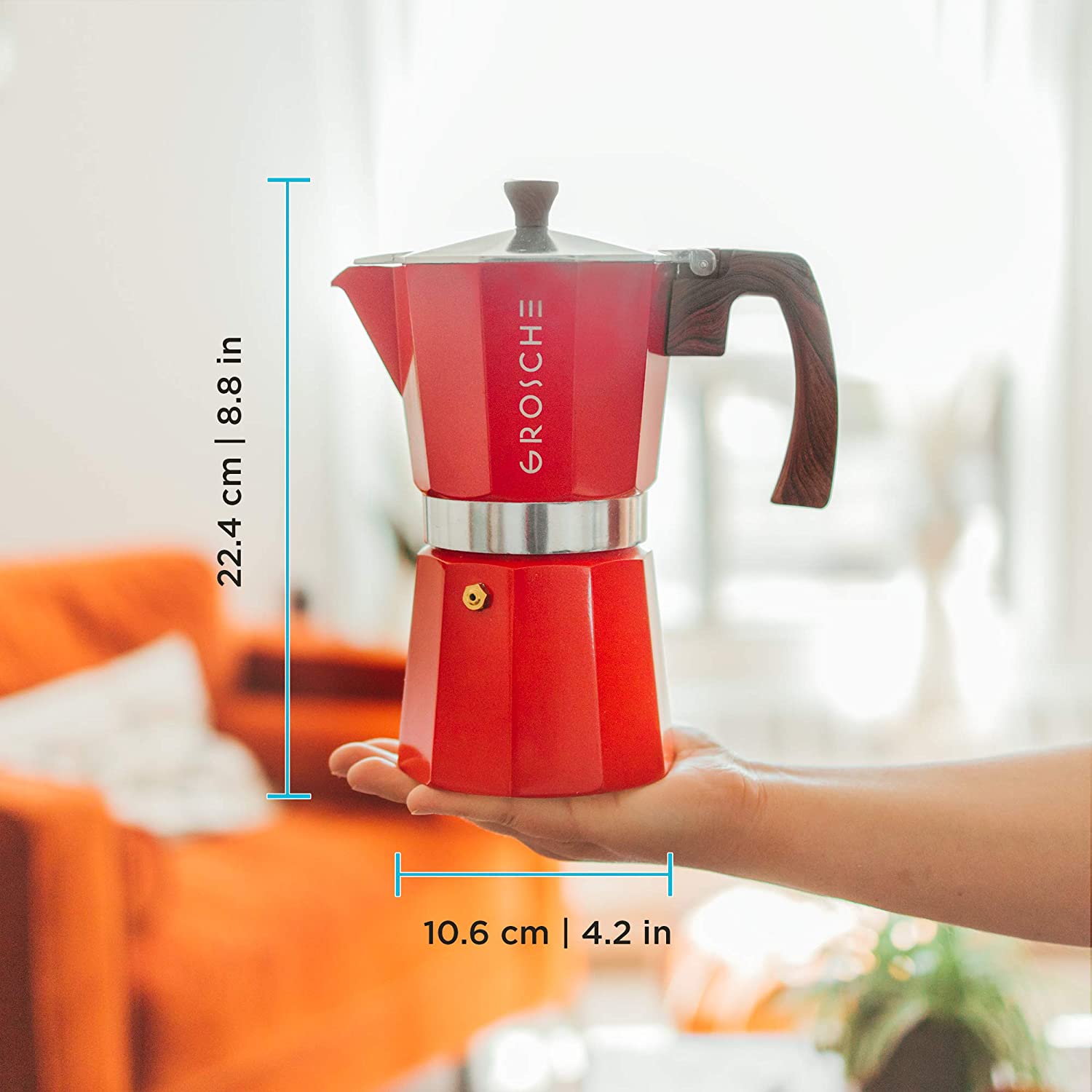 GROSCHE Milano Stovetop Espresso Maker 