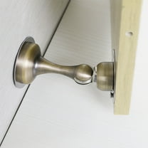 Uxcell 55 mm Soft Catch Non-noise Magnetic Home Doorstop Protector Stainless Steel 1 Pcs Bronze Tone