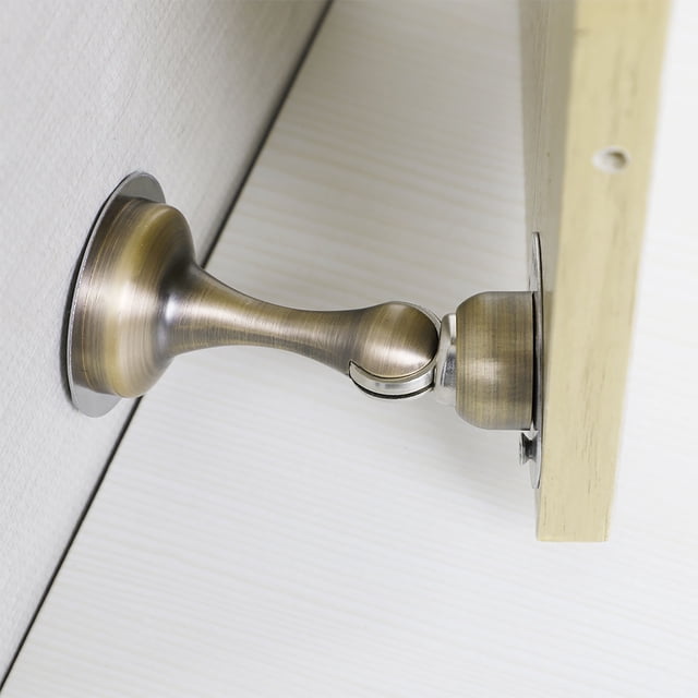 Unique Bargains Support de Porte Magnétique en Acier Inoxydable Ton Bronze
