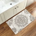 thumbnail image 4 of MeyJey Vintage Kitchen Rug Set, 3 Piece Non-Slip Kitchen Mat Machine Washable Runner Rug for Home Floor and Living Room, Brown/Cream, 4 of 15