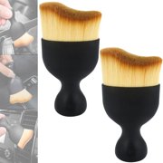 Car Cleaning Tool, Car Brush, Car Interior Cleaning Tool, High Density Ultra Soft Detail Brush, Auto Interior Dust Brush (2PCS)