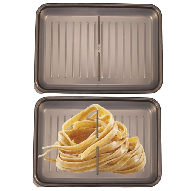 2Pcs Bacon Storage Container for Refrigerator Airtight Bacon Box with Lid 304 Stainless Steel Bacon Keeper Box with Elevated Base Deli Meat Container Dishwasher Safe Bacon Container for K