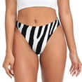 thumbnail image 1 of Fotbe Zebra Tanga Sin Costuras para Mujer con Estampado – Panties Invisibles, Transpirables y Cómodos para Uso Diario-X-Large, 1 of 6