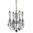 thumbnail image 1 of Elegant Lighting Lillie 10" 4 Light Royal Crystal Chandelier, 1 of 2