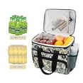 thumbnail image 2 of FORMRS Insulated Cooler Bag 24 Cans Capacity Soft Leakproof Lunch Box with Side Pockets, Light Floral, 2 of 7