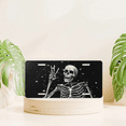 thumbnail image 6 of 1 Pcs 2D Flat License Plate Covers & Frames, Skeleton Making For Decorative Front, Waterproof For Decoration Aluminum License Plate Covers & Frames Cover For Men Women, 12" X 6", 6 of 6