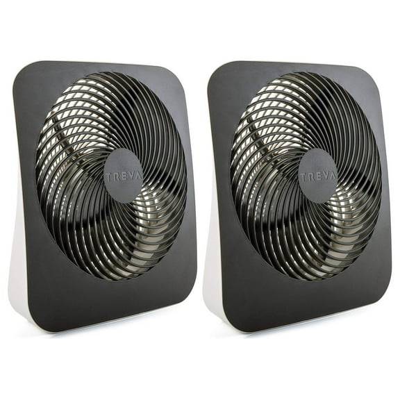 Treva 10-Inch Portable Desktop Air Circulation Battery Fan - 2 Cooling Speeds