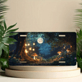 thumbnail image 6 of 1 Pcs 2D Flat License Plate Covers & Frames, Enchanted Forest at Night For Decorative Front, Waterproof For Decoration Aluminum License Plate Covers & Frames Cover For Men Women, 12" X 6", 6 of 7