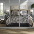 thumbnail image 5 of Elegant King Bedding Sets 12Piece Cotton Comforter with Paisley Design for Home, 5 of 11