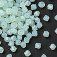thumbnail image 4 of 24pcs Preciosa® Beads Czech Bicone(451 69 302 Rondelle) 51000 Chrysolite Opal 4mm Hole: 0.8mm, 4 of 6