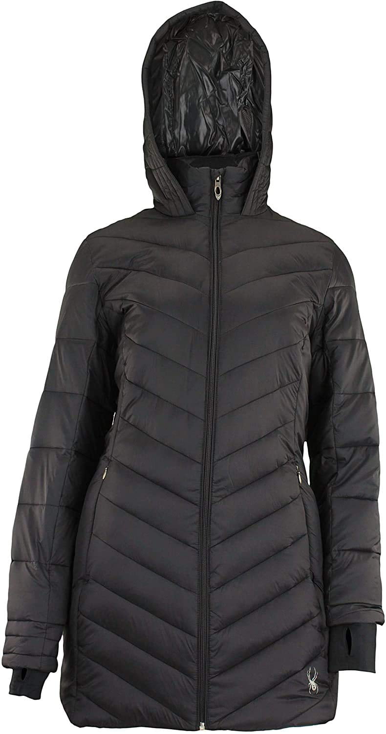 spyder boundless quilted long jacket