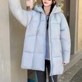 thumbnail image 6 of Fewfanhot Womens Jacket Thickened Winter Coat Hooded with Deep Pockets, Ladies Warm Winter Jacket, 6 of 9
