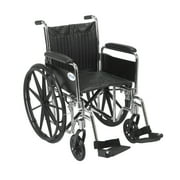 42 in. Wheelchair with Swing Away Footrests (42 in. L x 28 in. W x 36 in. H (44 lbs.))