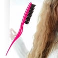 thumbnail image 4 of Cepillos cabello, tres filas, cómodo, cepillo cabello con , peine de cuidado del cabello, peluquería , Yinane Cepillo de pelo burlón, 4 of 8