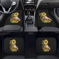 thumbnail image 2 of Xoenoiee Cow and Sunflower Print Car Floor Mats Universal Fits Rubber Automotive Carpet Full Set Washable Anti Slip Pack of 4 Thick Durable Soft Auto Floor Liners, 2 of 6