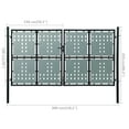 thumbnail image 4 of vidaXL Single Door Fence Gate Outdoor Garden Patio Entrance Barrier Black, 4 of 38