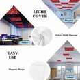thumbnail image 5 of Red Snowflake Christmas Fluorescent Light Covers, Xmas Snowflake Red Magnetic Light Covers for Ceiling Lights, Fluorescent Ceiling Shade Filters for Classroom Bedroom Office 4x2Ft x 4PCS, 5 of 8