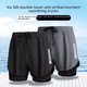 thumbnail image 2 of Bañador de playa de secado rápido de doble capa para hombre, nuevo estilo 2023, pantalones cortos, equipo de natación, ropa de baño cómoda y transpirable, 2 of 4