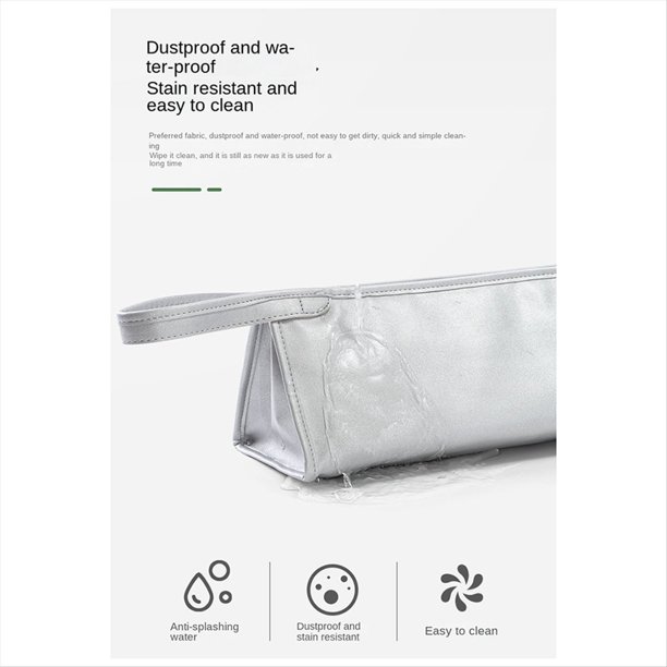 Organizador de Almacenamiento para Secador de Pelo, Protector de Rizador para Secador de Pelo , Bolsas de Almacenamiento de Viaje, Bolsa Rosa