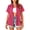 Red, variant on Womens Button Down Shirt Short Sleeve Collared Textured Summer Tops Casual Beach Shirt Pink L