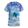 thumbnail image 5 of LSLJS Christmas Blouse d'Infirmière de Noël pour Femmes à Imprimé des Fêtes, Col en V, Poche, T-Shirt à Manches Courtes, Salopette, Scrub Tops, 5 of 5