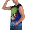 thumbnail image 3 of Invader Zim Men's Tank Top Lightweight Summer Sleeveless Tee Shirt Muscle Tank Tops Workout T-Shirts Casual Athletic Undershirts, 3 of 7