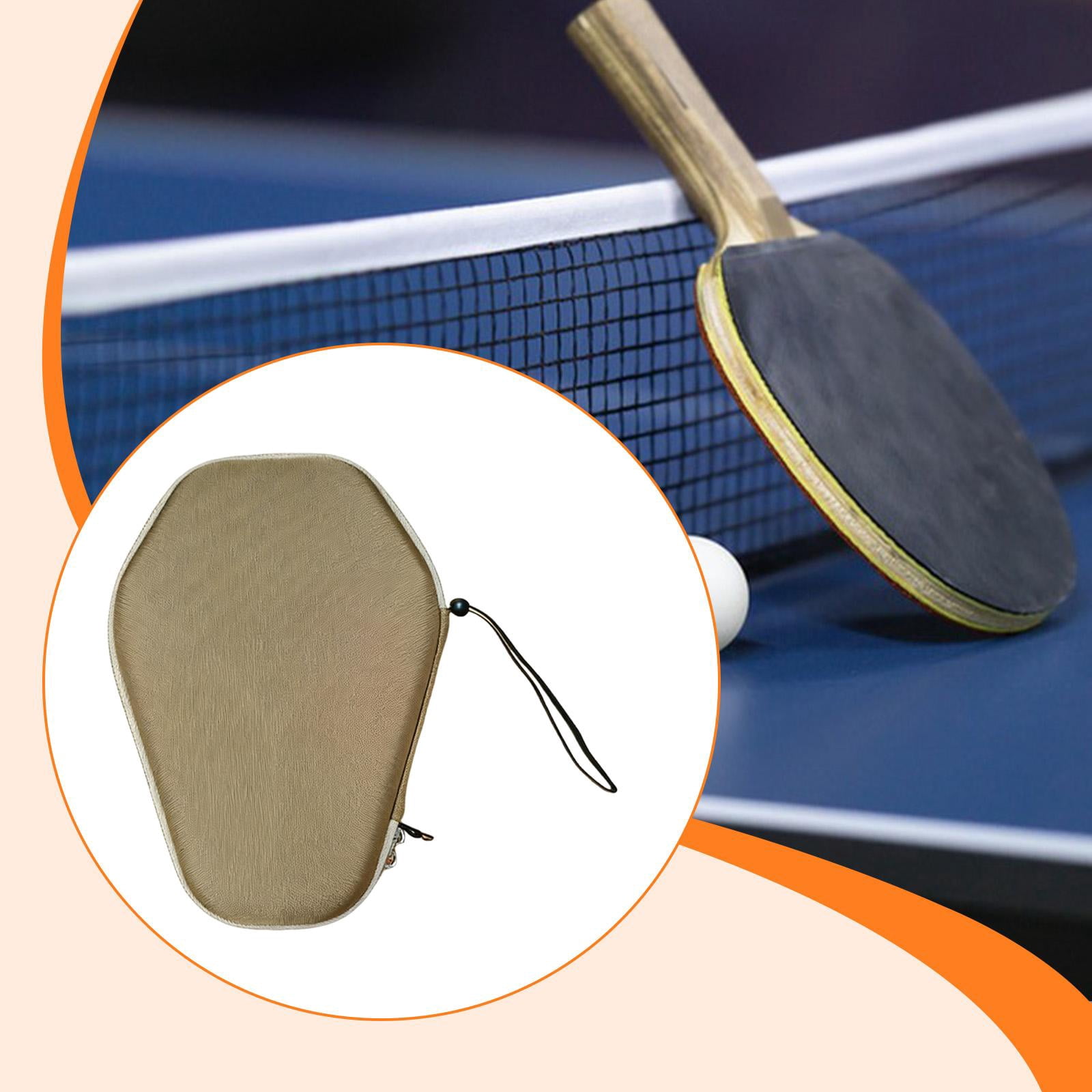 harayaa Table Tennis Racket Cover Paddle Case Easy to Carry Multi Scenario Organizer Portable Storage Bag for Sports Travel 28.5cmx20.5cm