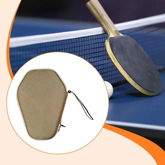 Funda portátil para raqueta de tenis de mesa con cierre de cremallera, protección de EVA, funda profesional para pala, bolsa de almacenamiento para 285 cm x 205 cm