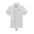 thumbnail image 2 of relayinert Manteau de Chef Blanc Unisexe Uniforme en Polyester Confortable à Porter Veste de Chef Unisexe Blanc (Manches Courtes) 4TG, 2 of 6