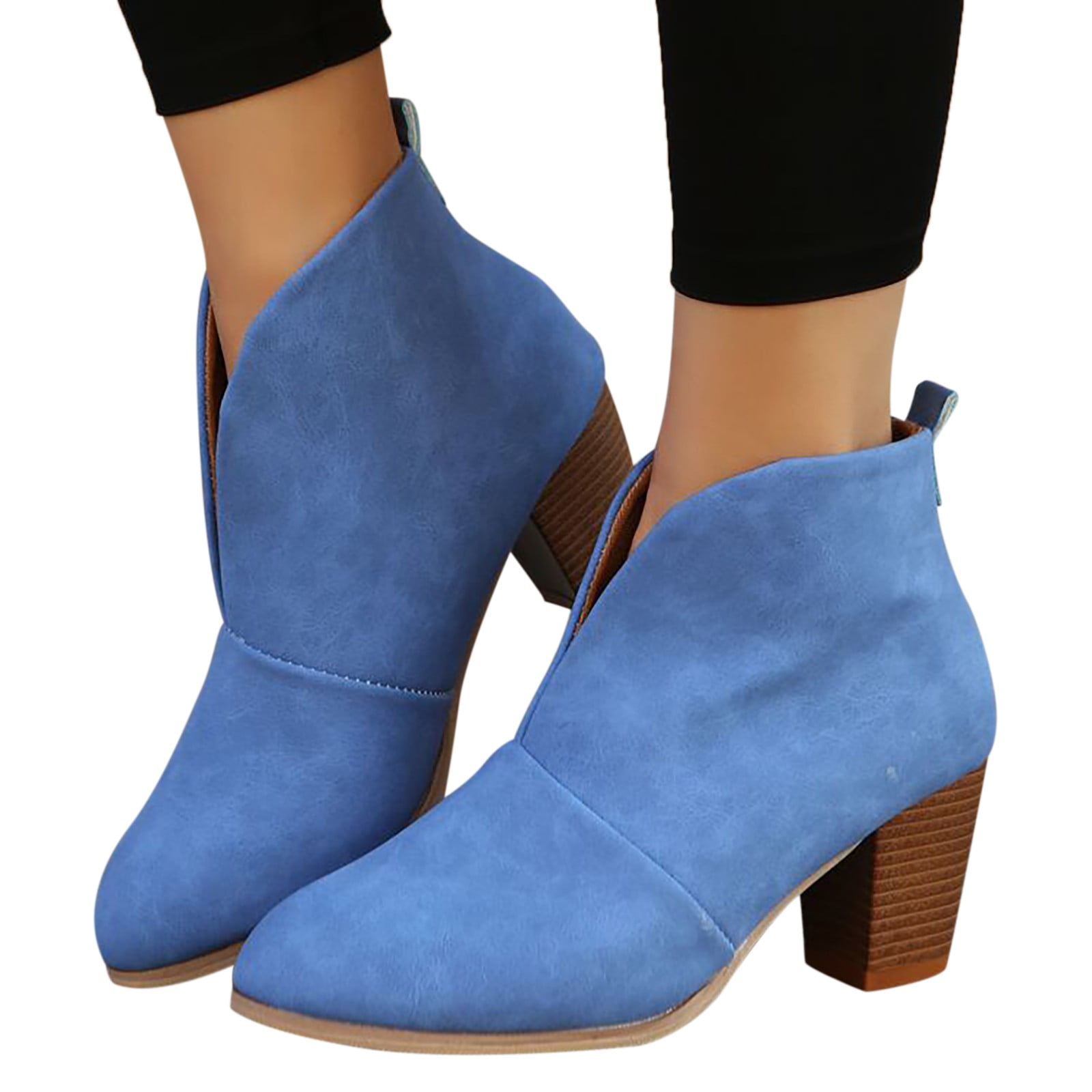 Blue shoe boots hotsell