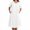White, variant on Midi Summer Dresses for Women Round Neck Solid Color Casual Loose Dress Short Sleeve A Line Dress Beach Vacation Dresses