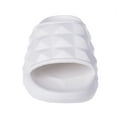 thumbnail image 3 of FOAMWALK Women's Soft and Lightweight EVA Textured Slide - Cloud Slides for Women, White, 7, 3 of 9