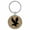 Light Brown, variant on Eagle Landing Animal Nature Pink Laser Engraved Leatherette Keychain Backpack Pull - 1.5 x 3 Inches