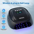 thumbnail image 3 of Lámpara de uñas Purtato 126W inalámbrica recargable UV LED con acabado mate, 3 of 7