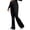 Black, variant on Women's Maternity Flare Leggings for Women with Pockets,Crossover Yoga Pants with Tummy Control,High Waisted and Wide Leg,Navy,S