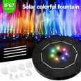 thumbnail image 2 of 16CM  Solar Fountain Pump 3.5W Battery Powered Birdbath Fountain with 7LED Colorful Light Float Solar Fountain Pump, 2 of 8