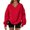 Red, variant on Long Sleeve Shirts for Women Hemlock Oversized Sweatshirt for Women V Neck Fleece Long Sleeve Pullover Casual Cute Sweatshirt 2025 Fall Clothes Sweatshirt