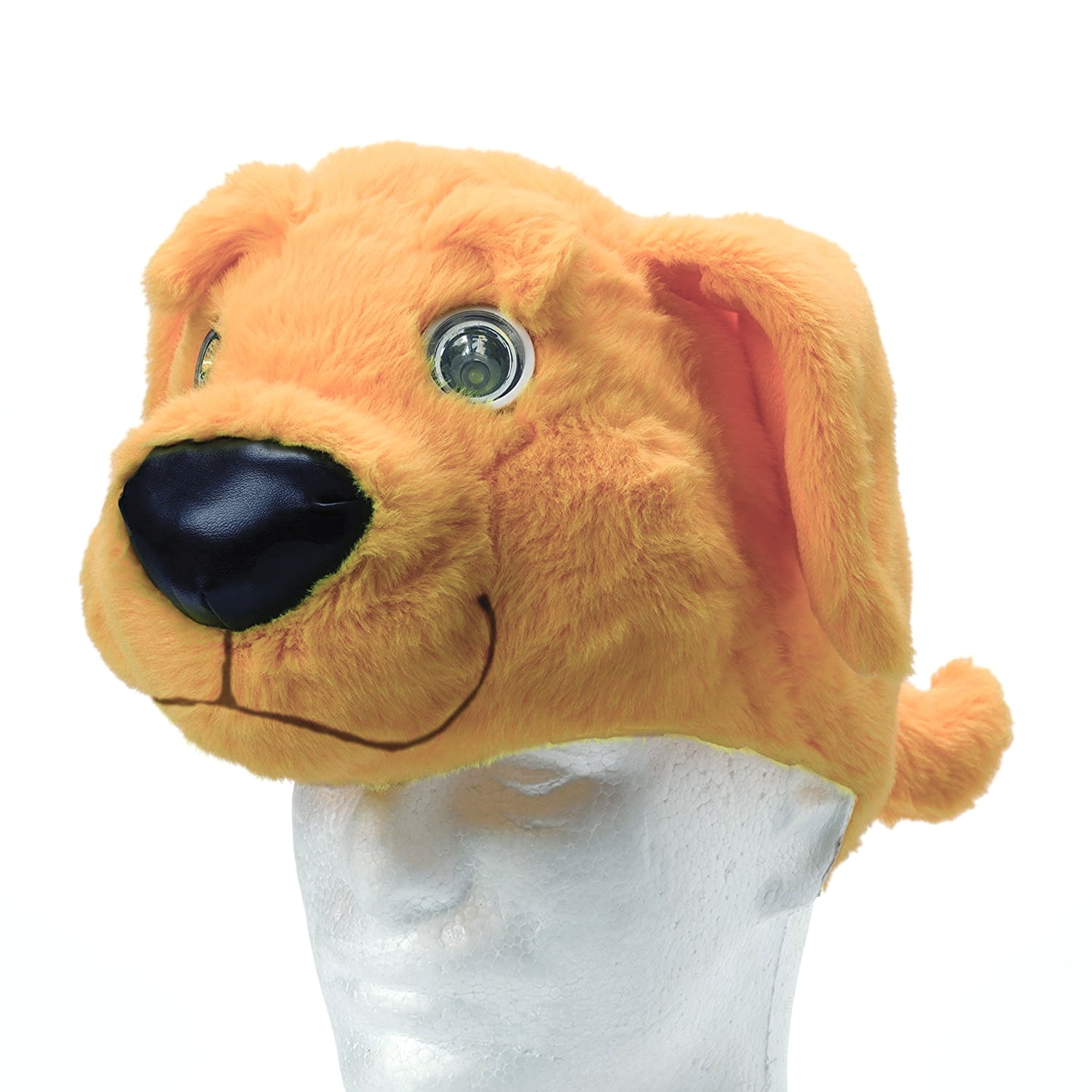 Hog Wild Hog Wild Soft, Cuddly and Wearable Headlights (Dog) Brown