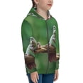 thumbnail image 5 of Kdxio Australian White Tree Frog Sitting on Branch Pattern Kids Boys Girls Zip Up Hoodie 3D Printed Hooded Sweatshirt Hoody Coat with Pocket 7-12 Y-, 5 of 6