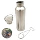 thumbnail image 5 of Wosthever Botella de Camping de acero inoxidable de 500/750ml con gancho de mano, taza de agua de superficie lisa, termos deportivos, tetera para Kits de desorden para acampar 750ml, 5 of 6