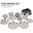 thumbnail image 2 of 12-Piece Durable Outdoor Dining Set for 3-5 People - Compact & Portable Camping Dishes Including Plates, Small Bowls & Grill Tools, Ideal for Picnics, Barbecues, Road Trips and Home Use with Easy, 2 of 6