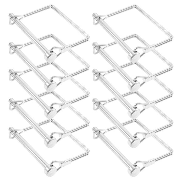 Worgeous 10Pcs Metal Hitch Pin for Trailers Towing Safety Coupler Pin 6x7.8in